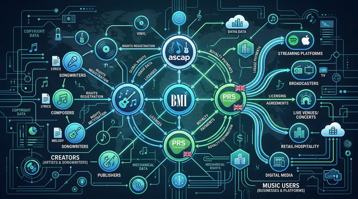 Music licensing explained: ASCAP BMI PRS GEMA SESAC